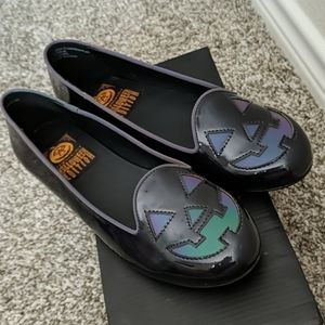 Black Reflective Jack-o'-lantern shoes